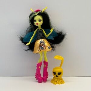 Monster High Garden Ghouls Winged Critters Beatrice Doll Complete Rare (18B)